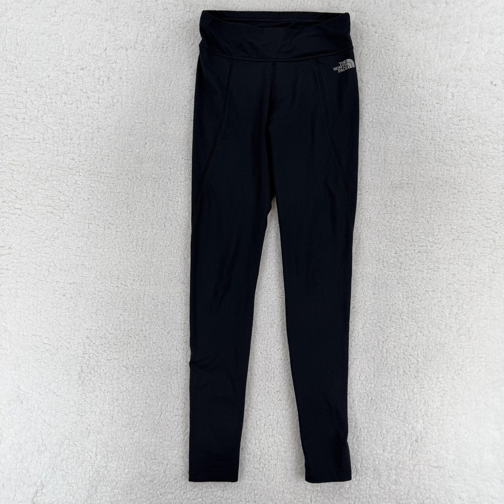 The North Face Leggings Womens XS Black Ruched Ankle Stretch Athletic Running